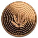 1 oz Copper Round - Cannabis (Nature's Holiday) 1 oz Copper Round - Cannabis (Nature's Holiday)